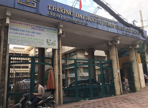 Trường Đại học Sư phạm Thành phố Hồ Chí Minh, nơi ông T. đang làm lãnh đạo khoa (ảnh: P.L)