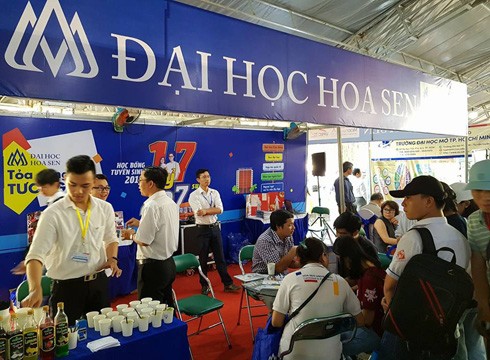 Trường Đại học Hoa Sen sẽ không tăng học phí trong niên khóa 2018 - 2022 (ảnh: P.L)