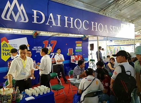 Trường Đại học Hoa Sen tham gia một ngày hội tư vấn tuyển sinh (ảnh minh họa: P.L)