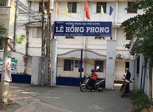 Trường trung học phổ thông Lê Hồng Phong, thành phố Biên Hòa, tỉnh Đồng Nai (ảnh: P.L)