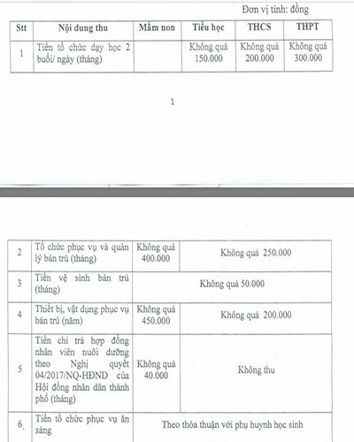 Sở Giáo dục Thành phố Hồ Chí Minh hướng dẫn khung các mức thu theo thỏa thuận cho năm học này (ảnh: CTV)