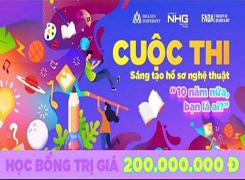 Poster cuộc thi Sáng tạo hồ sơ nghệ thuật của Trường Đại học Hoa Sen (ảnh: HSU)