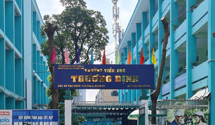 Trường Tiểu học Trương Định, quận 10, Thành phố Hồ Chí Minh (ảnh minh họa: FB nhà trường)