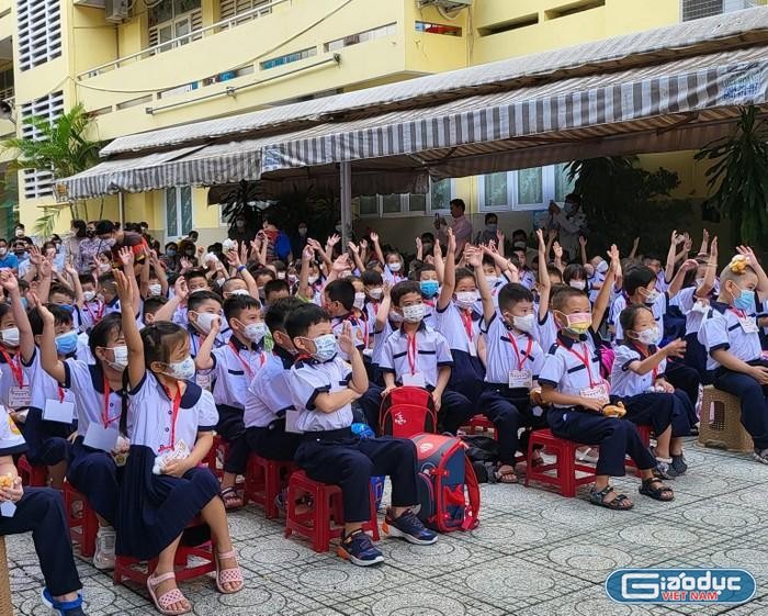 73,7% học sinh tiểu học của Thành phố Hồ Chí Minh được học 2 buổi/ngày (ảnh minh họa: P.L)