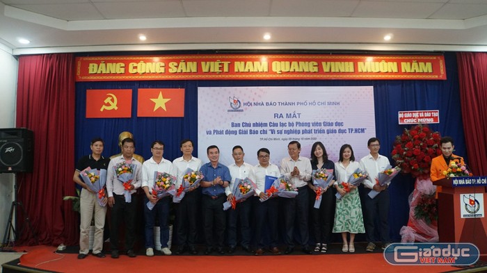 Ra mắt Ban chủ nhiệm Câu lạc bộ phóng viên giáo dục tại Thành phố Hồ Chí Minh (ảnh: CTV)