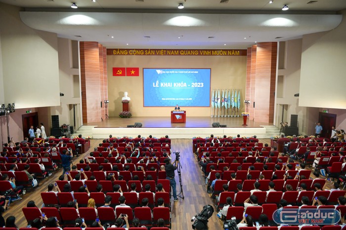 Lễ khai khóa năm 2023 tại Đại học Quốc gia Thành phố Hồ Chí Minh (ảnh: CTV)