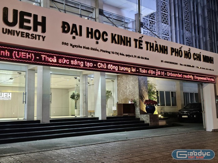Cơ sở chính của Đại học Kinh tế Thành phố Hồ Chí Minh (ảnh: V.D)