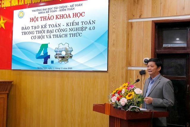 Tiến sĩ Phạm Sỹ Hùng -Hiệu trưởng Trường Đại học Tài chính - Kế toán. (Ảnh: website nhà trường).