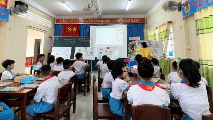 Giờ học của một trường tiểu học tại thành phố Cần Thơ. Ảnh: Sở Giáo dục và Đào tạo Cần Thơ cung cấp.