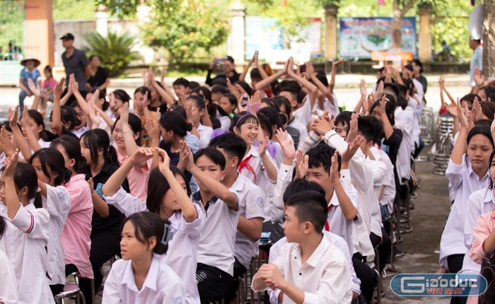 Học sinh tại xã vùng cao Bản Vược (huyện Bát Xát, tỉnh Lào Cai). Ảnh: T.N.