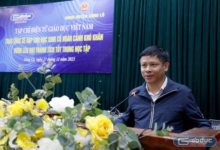 Ông Nguyễn Sơn Hải - Cục trưởng Cục Công nghệ thông tin (Bộ Giáo dục và Đào tạo) phát biểu.