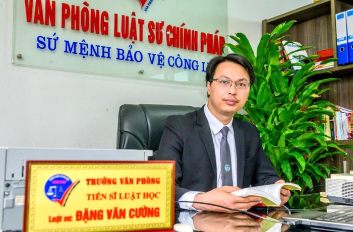 Tiến sĩ, Luật sư Đặng Văn Cường - Trưởng Văn phòng Luật sư Chính Pháp, Đoàn Luật sư thành phố Hà Nội. Ảnh: NVCC.