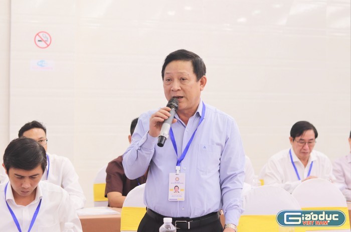 Phó Giáo sư, Tiến sĩ Nguyễn Quốc Tiến - Chủ tịch Hội đồng trường, Trường Đại học Y Dược Thái Bình. Ảnh: Mộc Trà.