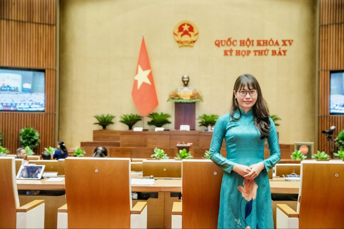 Đại biểu Quốc hội Trần Thị Quỳnh - Đoàn đại biểu Quốc hội tỉnh Nam Định. Ảnh: NVCC.