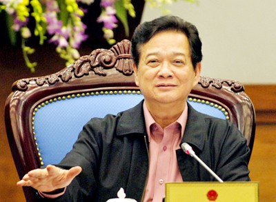 Thủ tướng Nguyễn Tấn Dũng kết luận vụ Tiên Lãng. Ảnh: Chinhphu.vn