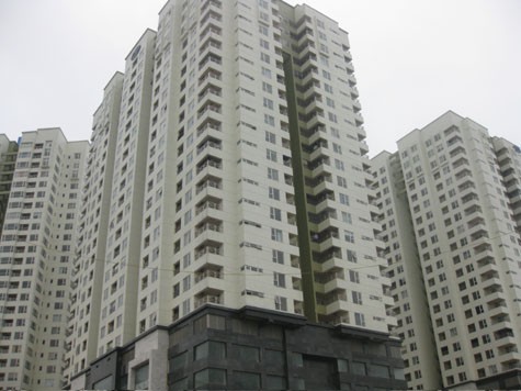 Các tòa nhà của cụm chung cư N05 (Vinaconex).