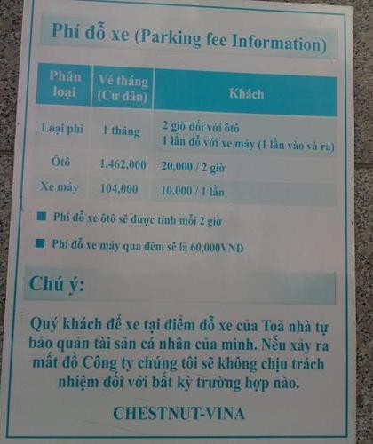 Cùng với tiền dịch vụ + phí gửi xe và các khoản thu khác mỗi tháng, cư dân Keangnam mất ngót nghét gần chục triệu đồng.