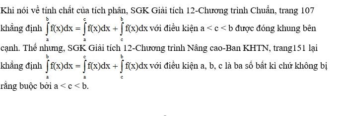 Thầy Dũng chỉ ra cùng một nội dung nhưng hai cuốn sách về Giải tích lại khác nhau.