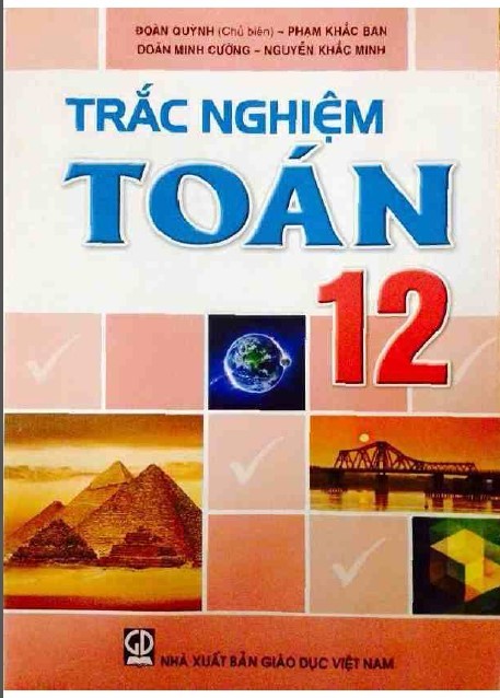 Bìa cuốn sách Trắc nghiệm Toán 12.