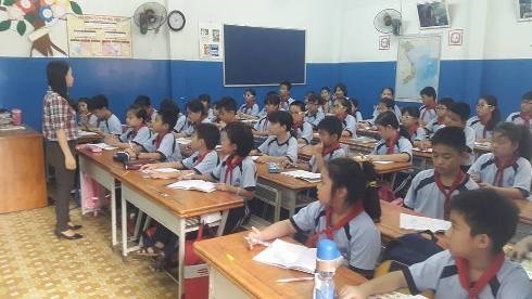 Học sinh phải vất vả học trên lớp rồi học thêm tối ngày. (Ảnh minh họa: P.L)