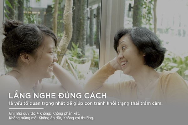 Cha mẹ hãy luôn lắng nghe để hiểu và đồng cảm với con cái.