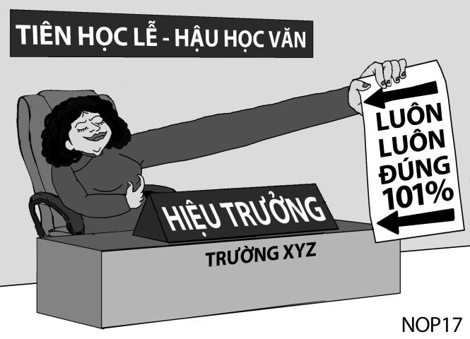 Dân chủ trong nhiều trường học chỉ mang tính hình thức. (Ảnh minh họa: NOP/Tuoitre.vn)