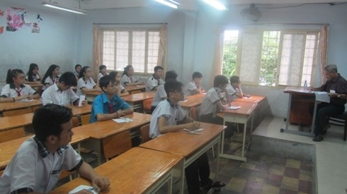 Học sinh lớp 9 tham gia kỳ thi tuyển sinh lớp 10. (Ảnh minh họa: P.L)