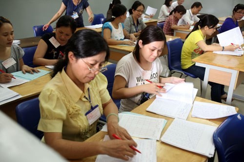 Công tác chấm thi môn Ngữ văn năm nay có nhiều điểm mới. (Ảnh minh họa: Báo Giáo dục và Thời đại)