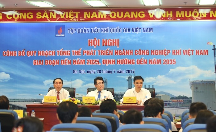Quang cảnh Hội nghị công bố Quy hoạch phát triển ngành công nghiệp khí Việt Nam đến năm 2025, định hướng đến năm 2035.