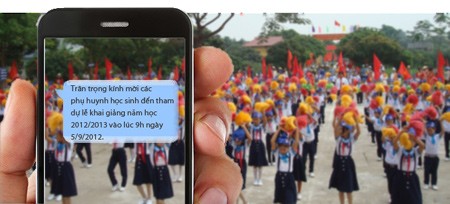 Sổ liên lạc điện tử một năm chỉ gửi vài tin nhắn đến phụ huynh học sinh (Hình ảnh mang tính minh họa trên Vietnamnet.vn)