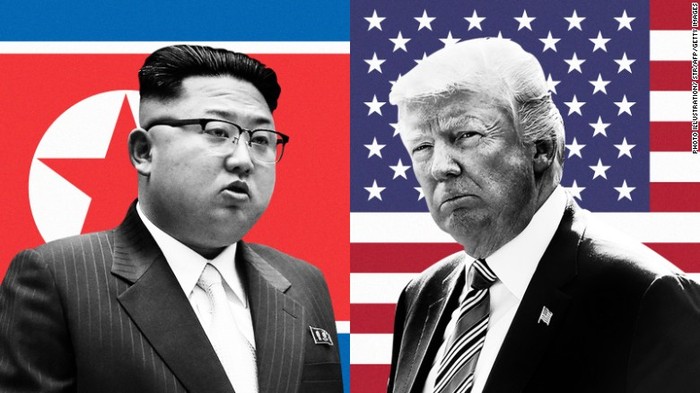 Nhà lãnh đạo Triều Tiên Kim Jong-un và Tổng thống Mỹ Donald Trump (Ảnh: CNN)