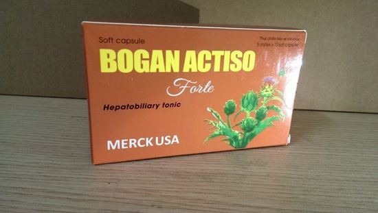 Sản phẩm Bogan actiso forte bị thu hồi. (Ảnh: Báo Gia đình Việt Nam)