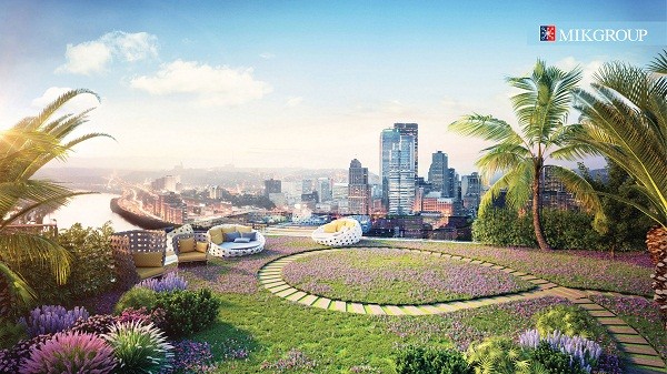 Imperia Sky Garden của MIKGroup từng được Dot Property trao giải thưởng Dự án xanh tốt nhất Việt Nam tháng 6/2017