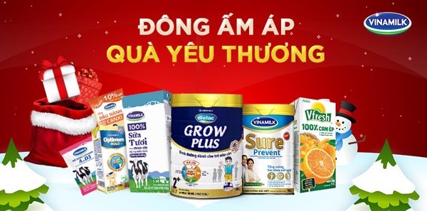 Vinamilk triển khai nhiều ưu đãi cho khách hàng trong chương trình khuyến mại &quot;Đông ấm áp, quà yêu thương&quot;