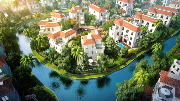 Hệ thống kênh đào sinh thái tại quần thể biệt thự nghỉ dưỡng BRG Coastal City.