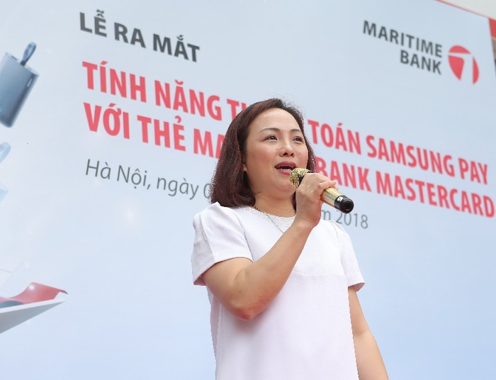 Theo bà Đặng Tuyết Dung – Tổng giám đốc Ngân hàng Bán lẻ Maritime Bank, việc phát triển và đầu tư vào công nghệ để mang đến những giải pháp thanh toán thông minh như M-QR, Samsung Pay… là một trong những chiến lược quan trọng của Maritime Bank.