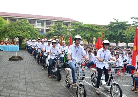 Cuộc thị “Giao thông học đường” được tổ chức năm nay là năm thứ ba. (Ảnh minh hoạ: Phapluatgiaothong.vn)