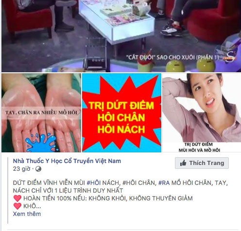 Do chế tài xử phạt còn yếu, những quảng cáo thế này xuất hiện ngày một nhiều trên mạng xã hội.