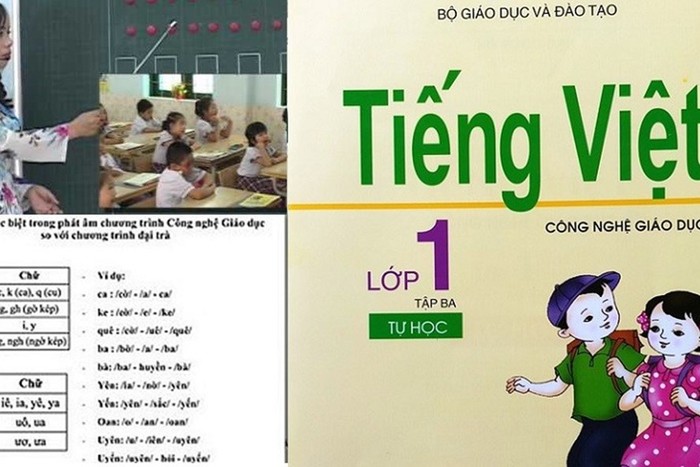 Nhiều người có quan điểm trái chiều về việc dạy tiếng Việt trong sách Tiếng Việt Công nghệ giáo dục. Ảnh: Laodong.vn