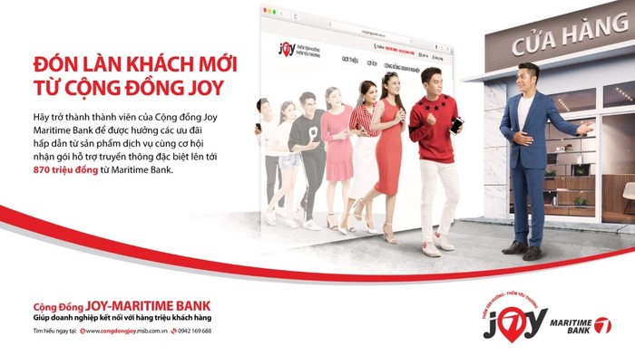 Đón làn khách mới từ Cộng đồng Joy – Maritime Bank