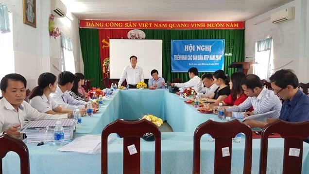 Ngày 27/11/2018 Đoàn công tác của Chi cục An toàn vệ sinh thực phẩm tỉnh Quảng Bình đã làm việc với Chi cục An toàn vệ sinh thực phẩm tỉnh Kiên Giang.