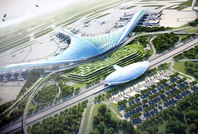 Phương án thiết kế nhà ga sân bay Long Thành. Ảnh: Vietnamplus.vn
