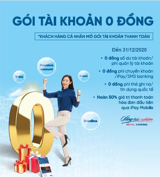 VietinBank dành tặng Gói tài khoản 0 đồng cho mọi khách hàng cá nhân