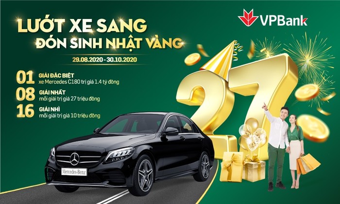 Lướt xe sang – Đón sinh nhật vàng cùng VPBank