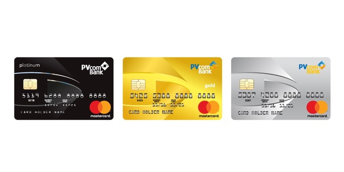 Mẫu thẻ tín dụng chuẩn do PVcomBank phát hành