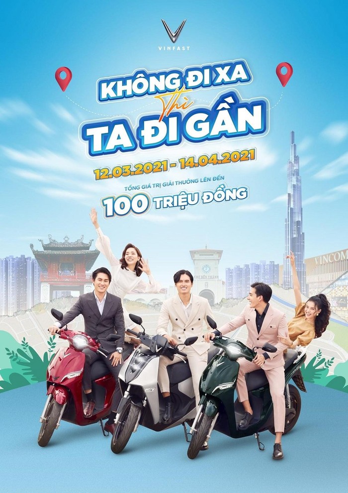 Poster chính thức của cuộc thi “Không đi xa thì ta đi gần”