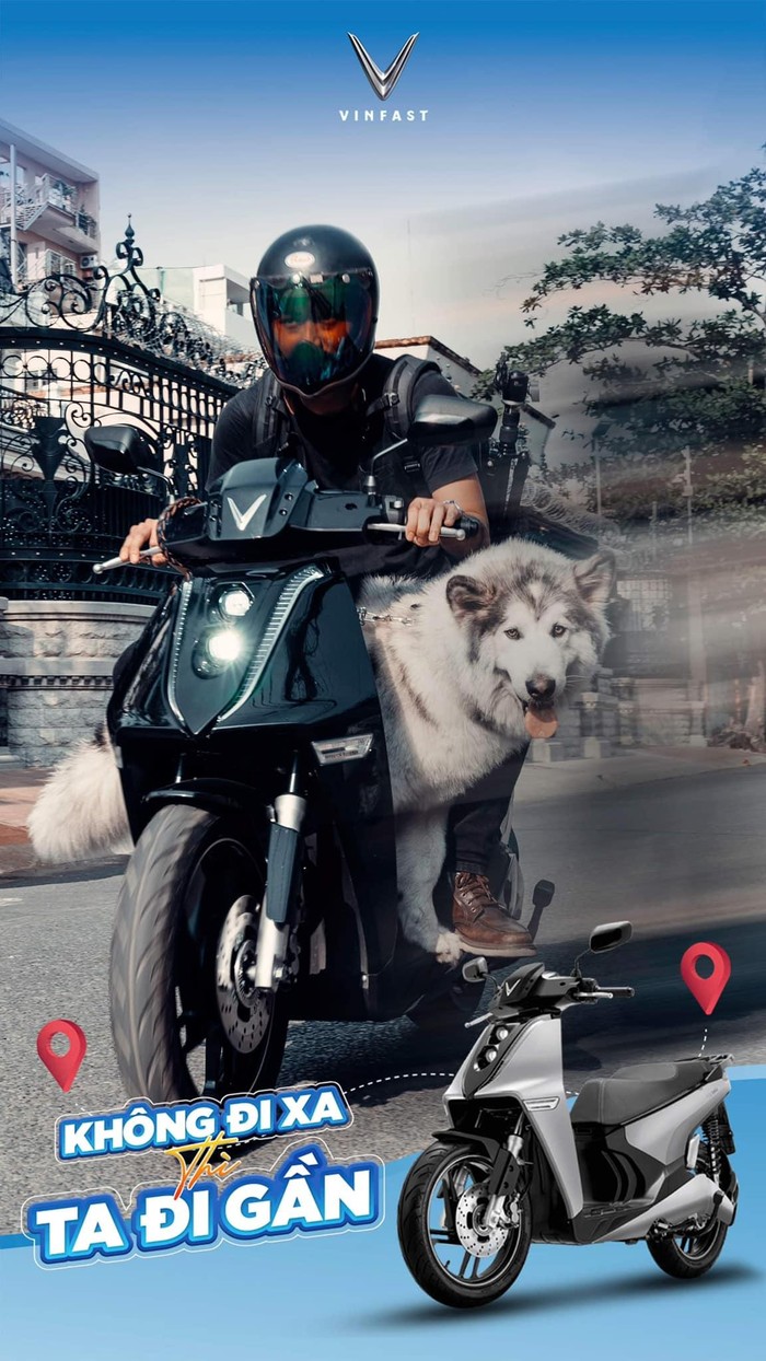Trong khi đó, travel blogger Tùng Phạm lại nhiệt tình hưởng ứng cuộc thi bằng bức ảnh siêu cá tính cool ngầu cùng với thú cưng.