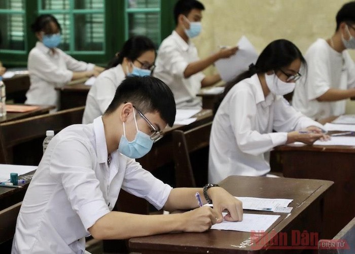 Thí sinh tại Kỳ thi tốt nghiệp Trung học phổ thông 2020. (Ảnh: DUY LINH/Nhandan.com.vn)