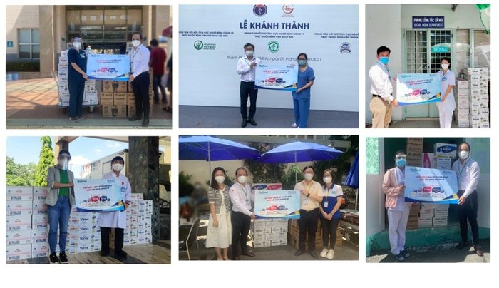 Nutifood trao tặng sữa Värna thông qua chương trình “Tiếp sức y bác sỹ tuyến đầu đẩy lùi dịch Covid-19” tại một số bệnh viện ở Thành phố Hồ Chí Minh