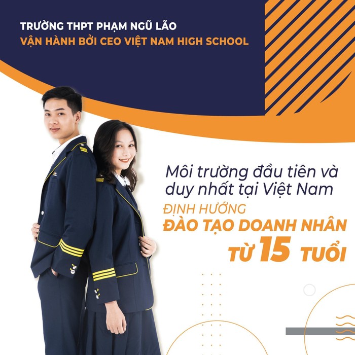 Trường trung học phổ thông Phạm Ngũ Lão là môi trường cấp 3 đào tạo thế hệ học sinh theo định hướng trở thành doanh nhân tương lai.